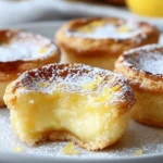 Baby Lemon Impossible Pies, a delicious lemon dessert idea.