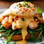 Bay Lobster Eggs Benedict topped with Cajun Hollandaise sauce