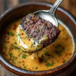 Homemade Cowboy Butter Dipping Sauce served with fresh vegetables.