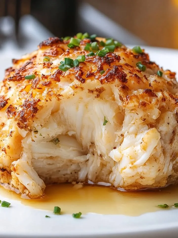 Delicious crab bombs ready to be served, showcasing their golden-brown crust.