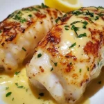 Creamy garlic butter lobster tails prepared with fresh ingredients