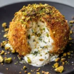 Crispy Burrata Bomb with Whipped Goat Cheese and Herb Filling