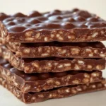 Delicious crispy chocolate crunch bars with a perfect texture and rich chocolate flavor