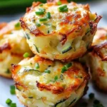 Crispy Parmesan Zucchini Muffins fresh out of the oven, golden and delicious.