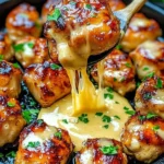 Grilled chicken bites served with creamy garlic sauce on a platter