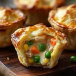 Mini Chicken Pot Pie Muffins - a delicious twist on the classic dish