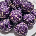 No-bake lemon blueberry protein bites made with wholesome ingredients