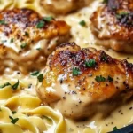 One-Pan Chicken with Buttered Noodles served in a bowl