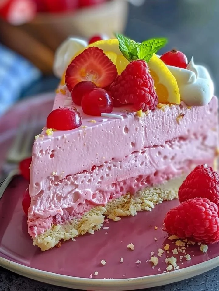 Delicious Pink Lemonade Cake showcasing vibrant pink and lemon decorations