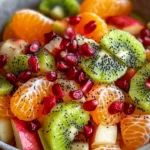 Refreshing citrus and fruit salad served with honey-lime dressing