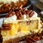 Southern Creamy Pineapple Pecan Cake with pineapple and pecans for a delightful dessert