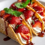 Delicious sweet cinnamon dessert tacos with a creative twist