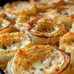Delicious Tennessee Onions dish served with creamy cheese topping