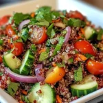 Colorful Thai Quinoa Salad with Fresh Herbs and Lime Vinaigrette